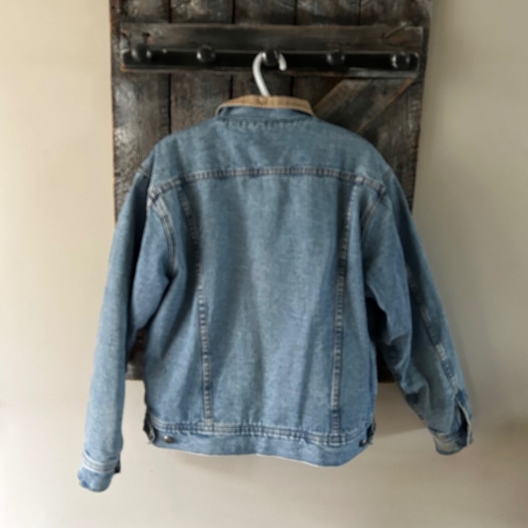 Men's Vintage President Stone Sherpa Lined Jean Jacket - Picture 2 of 6